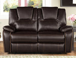 Devorah 3Pc Dark Brown Manual Recliner Sofa Set