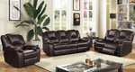 Devorah Dark Brown Leatherette Power Recliner