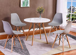 Gwenyth 4 Grey Plastic Side Chairs