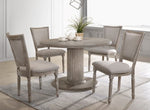 Jessica Vintage Grey Wood Round Dining Table