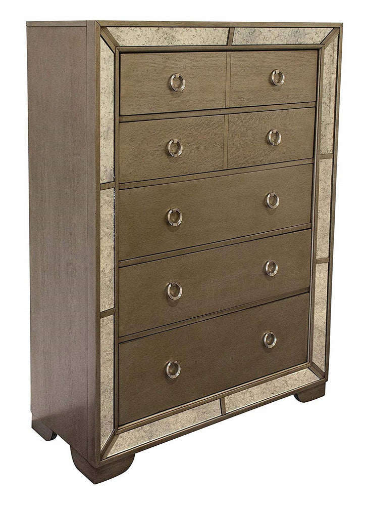 Ava Silver Bronze Finish Wood Chest