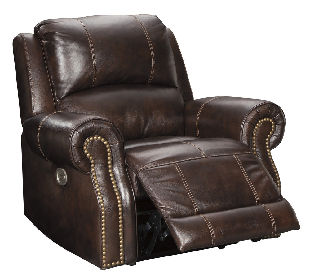 Buncrana Chocolate Leather Power Recliner