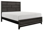 Davi Gray Wood Full Bed