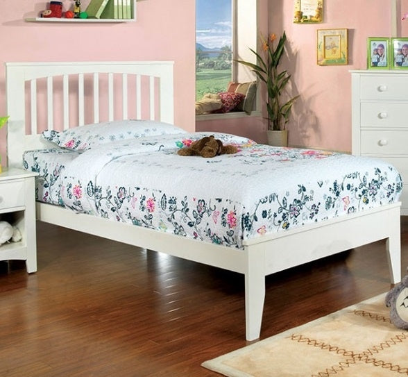 Pine Brook White Twin Platform Bed