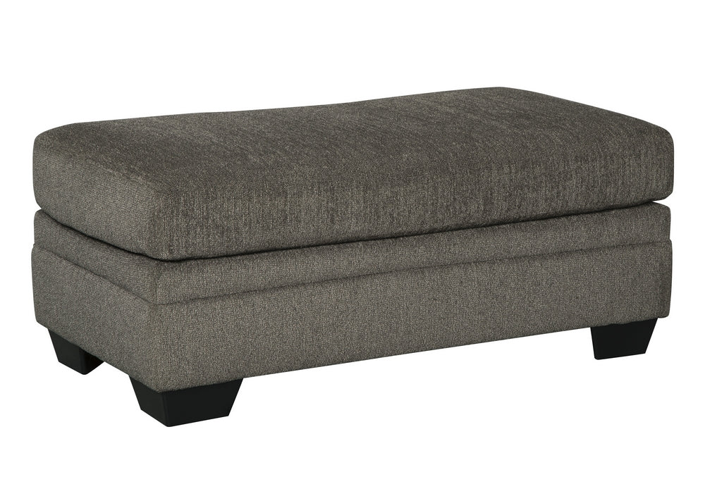 Dorsten Slate Fabric Ottoman