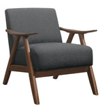 Damala Gray Fabric Accent Chair