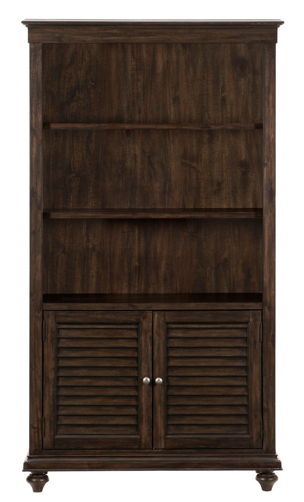 Cardano Driftwood Charcoal Wood Bookcase