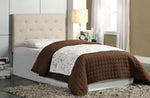 Leeroy Ivory Fabric Twin Bed