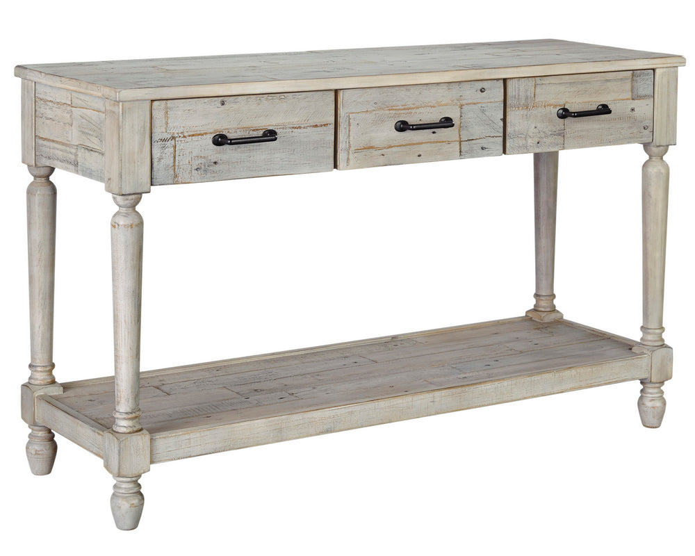 Shawnalore Whitewash Wood Sofa Table