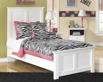 Bostwick Shoals White Wood Twin Panel Bed