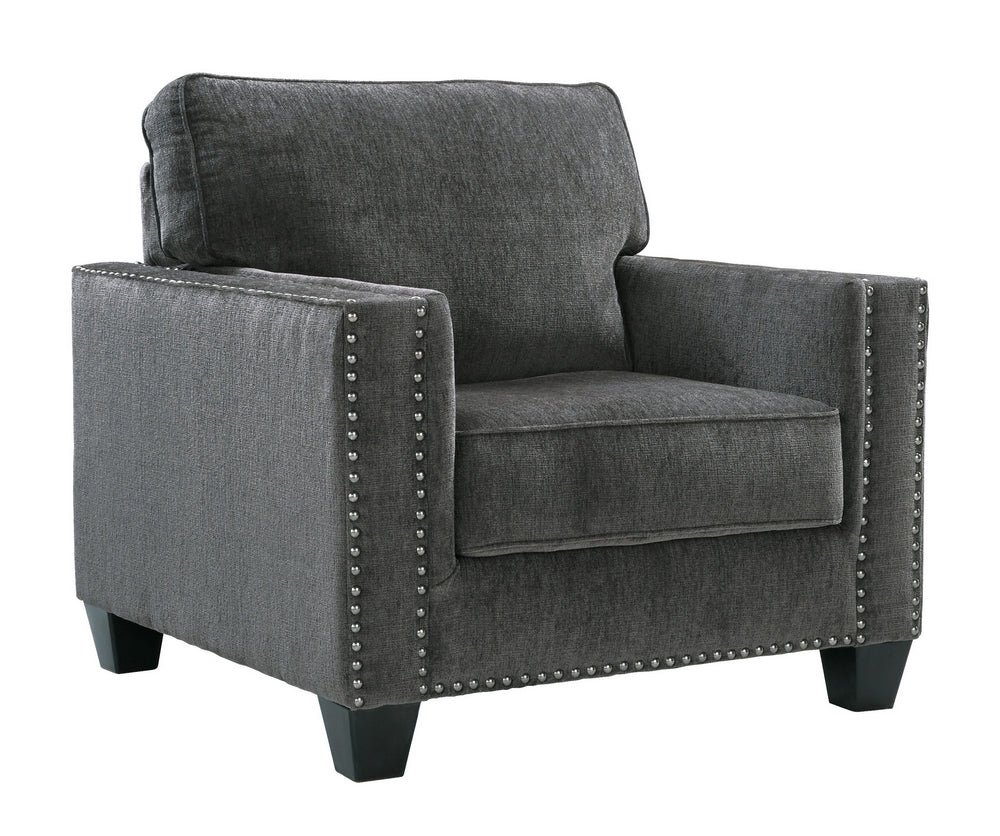 Gavril Gray Chenille Chair