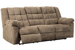 Workhorse Cocoa Manual Recliner Sofa