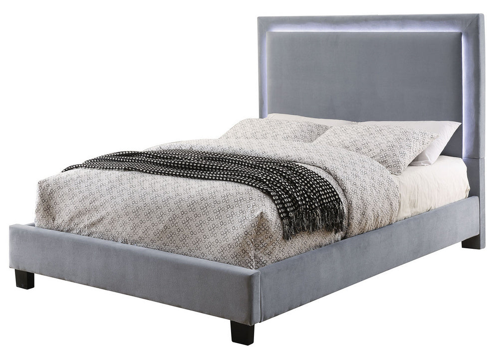 Erglow I Gray Padded Flannelette Twin Bed