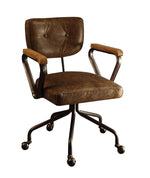 Hallie Vintage Brown Top Grain Leather Executive Office Chair