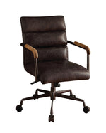 Harith Antique Ebony Top Grain Leather Executive Office Chair