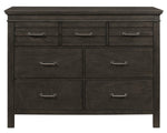 Blaire Espresso Wood 7-Drawer Dresser