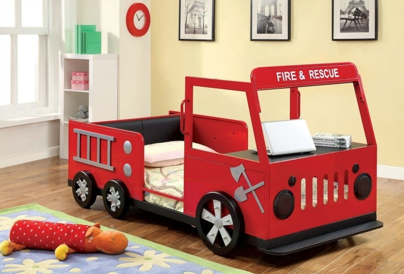 Rescuer Red/Black Twin Bed