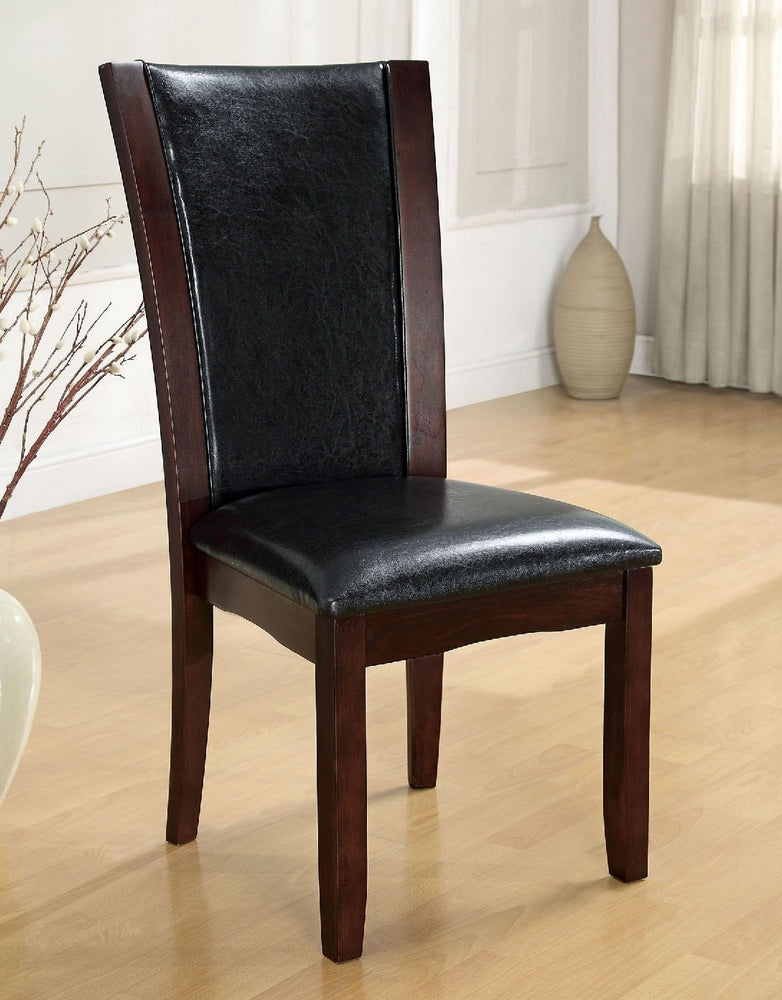 Manhattan 2 Black/Dark Cherry Side Chairs