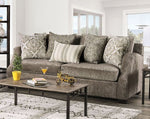 Laila Gray Chenille 2-Seat Sofa