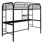 Opal III Black Metal Twin Loft Bed