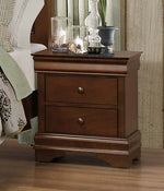 Abbeville Brown Cherry Wood Nightstand