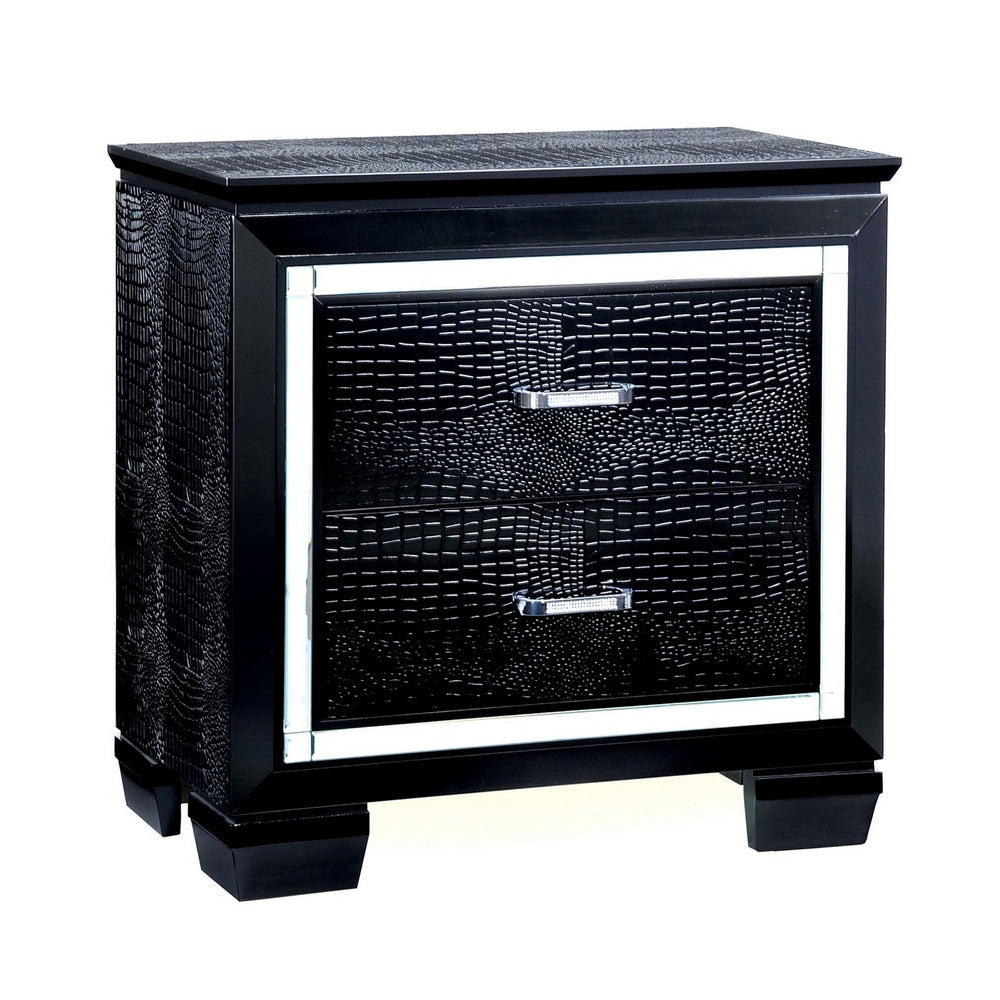 Bellanova Contemporary Black Nightstand