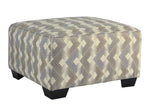 Eltmann Multicolor Fabric Oversized Accent Ottoman