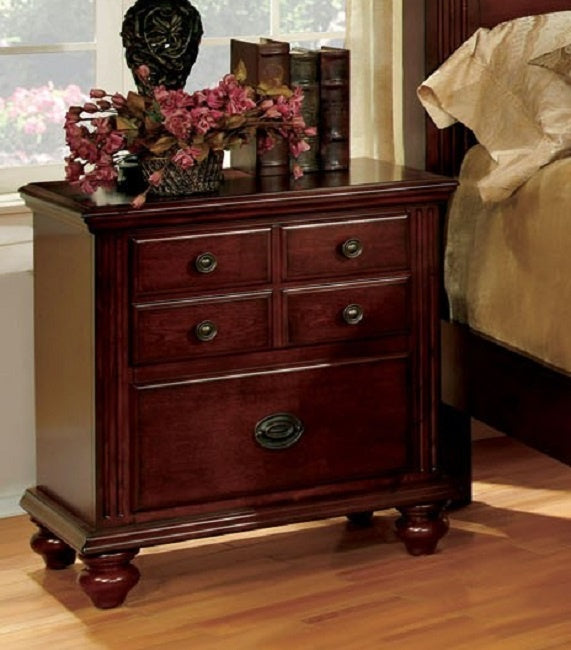 Gabrielle II Cherry Wood Nightstand