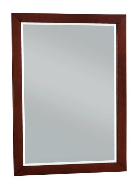 Rowe Dark Cherry Wood Frame/Glass Dresser Mirror