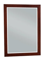 Rowe Dark Cherry Wood Frame/Glass Dresser Mirror