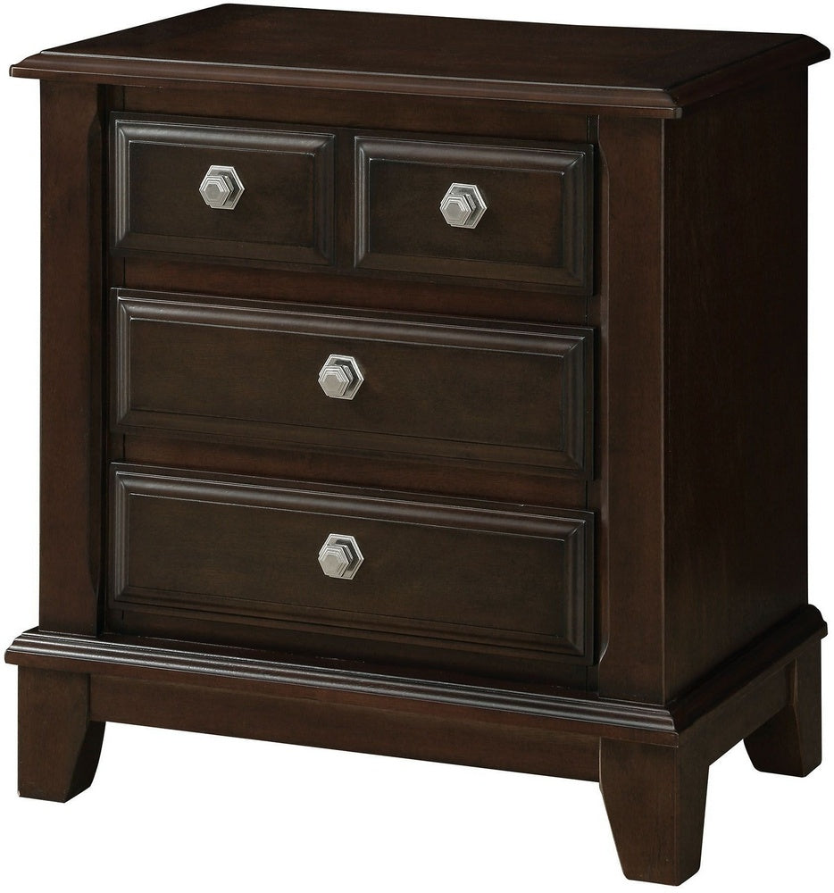 Litchville Brown Cherry Wood Nightstand