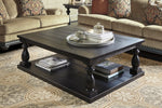 Mallacar Black Wood Coffee Table