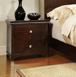 Spruce Brown Cherry Wood Nightstand