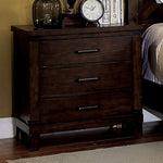 Bianca Dark Walnut Wood Nightstand