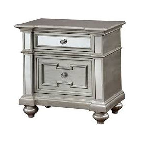 Salamanca Silver Wood Nightstand