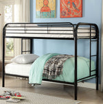 Opal Black Metal Twin over Twin Bunk Bed