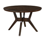 Abelone Walnut Wood Round Dining Table