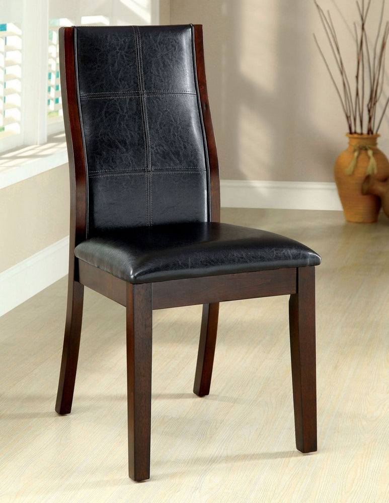 Townsend 2 Brown Cherry/Black Side Chairs