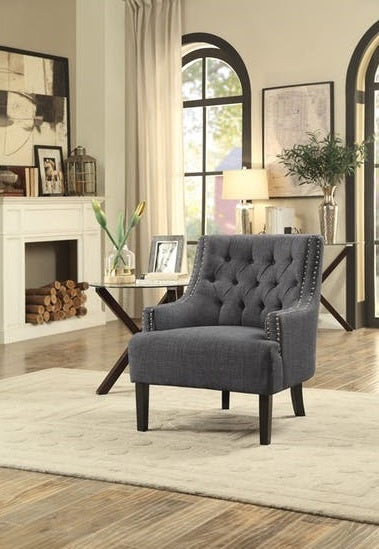 Charisma Indigo Fabric Accent Chair