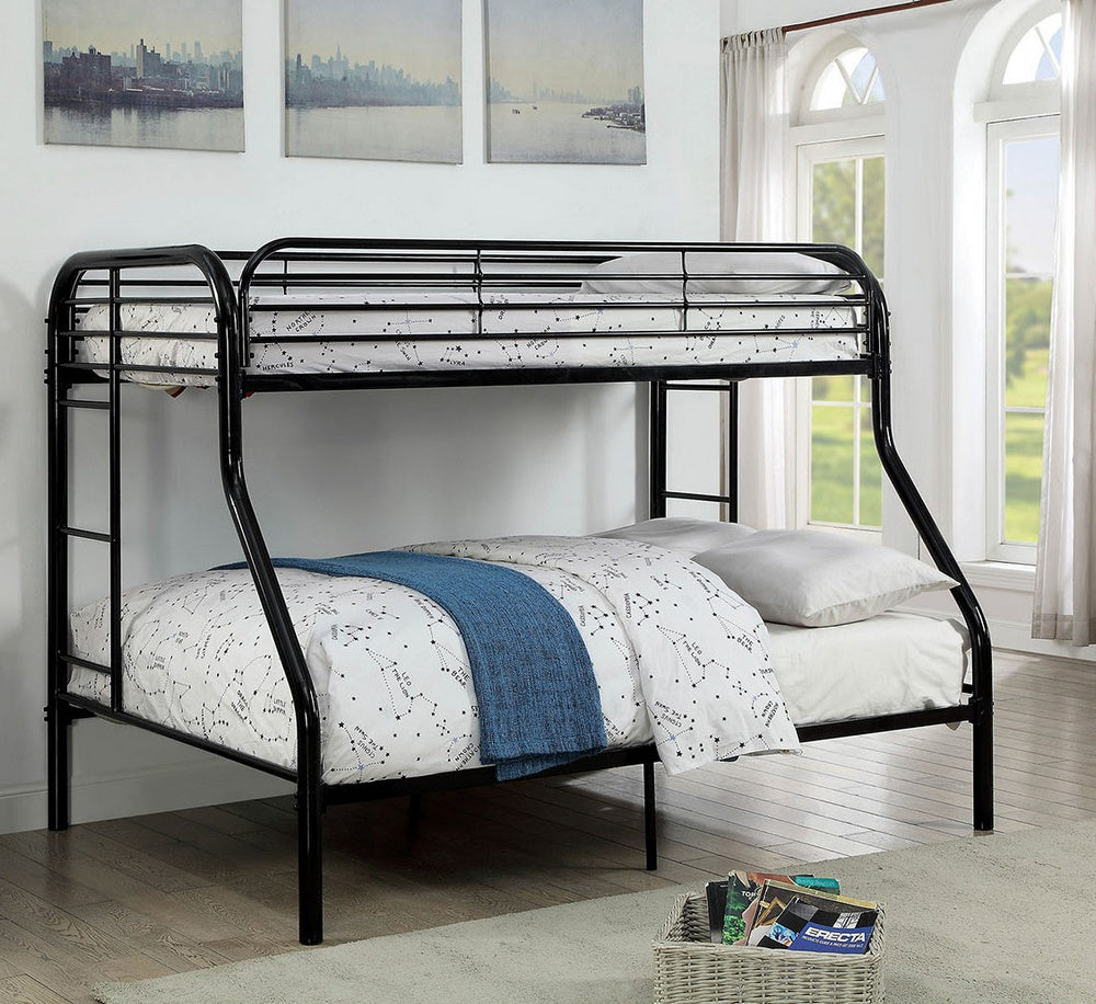 Opal Black Metal Twin over Full Bunk Bed