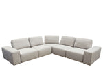 Jazz 5-Pc Light Brown Fabric Modular Sectional Sofa