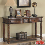 Lockwood Mahogany Genuine Marble/Wood Sofa Table