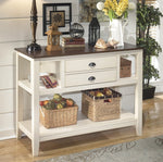 Whitesburg Brown/Cottage White Wood Server