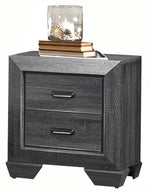 Beechnut Gray Wood 2-Drawer Nightstand