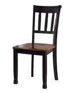 Owingsville 2 Brown/Black Wood Side Chairs