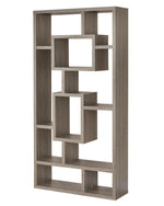 Saturnina Weathered Grey Wood Bookcase