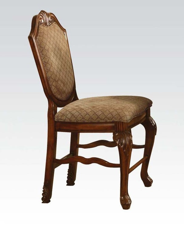 Chateau De Ville 2 Cherry Wood/Fabric Counter Height Chairs