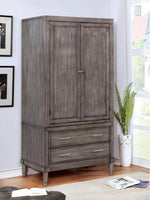 Daphne Gray Wood Armoire