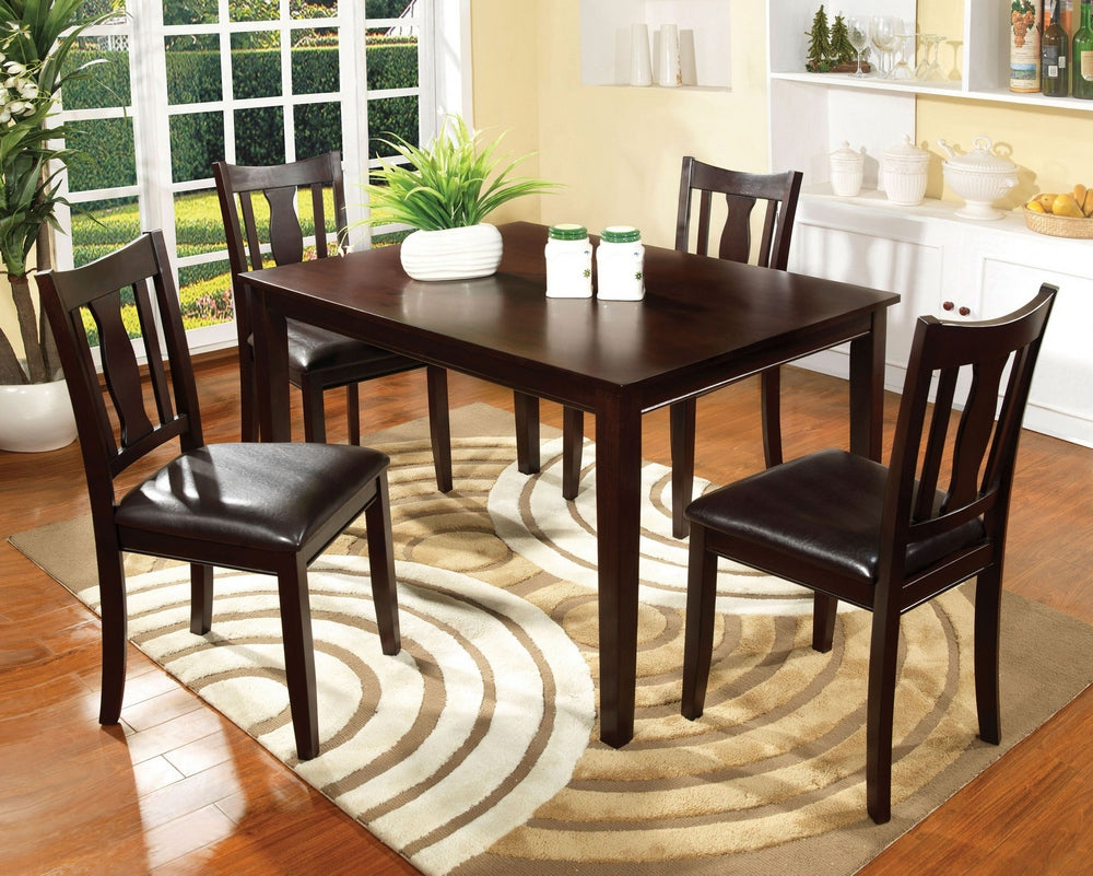 Northvale 5-Pc Espresso Dining Table Set