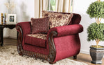 Tabitha Red Fabric Chair